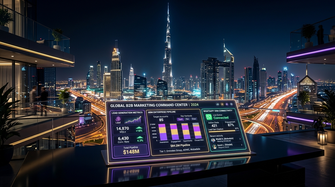 B2B Digital Marketing Command Center for Dubai and Abu Dhabi - Web Vistara