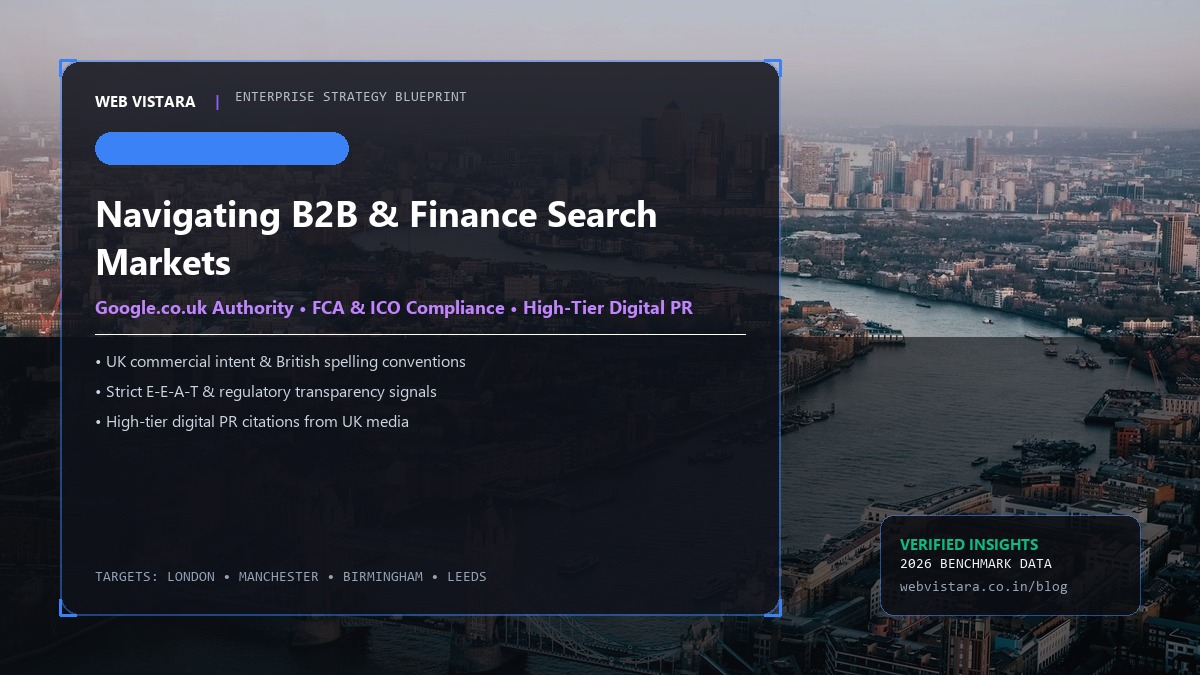 UK and London Enterprise SEO for B2B and Finance - Web Vistara